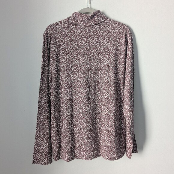 NWT J. Crew Tissue Turtleneck in Floral Print - Picture 2 of 6